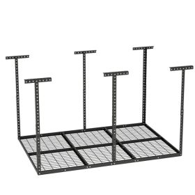 4 ft. x 6 ft. Overhead Garage Storage Rack Heavy Duty Metal Garage Ceiling Storage Racks