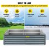 VEVOR Galvanized Raised Garden Bed, 80" x 40" x 19" Metal Planter Box, Gray Steel Plant Raised Garden Bed Kit