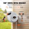 VEVOR Retractable Hose Reel Water Hose Reel 84'x5/8" 180° Swivel Wall-Mounted