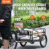 VEVOR Bike Cargo Trailer, 160 lbs Load Capacity, Heavy-Duty Bicycle Wagon Cart, Foldable Compact Storage & Quick Release with Universal Hitch