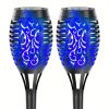 4/8/12pcs/pack Solar Outdoor Lights, 12LED Solar Torch Lights With Flickering Flame For Garden Decor